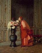 Jehan Georges Vibert An Embarrassment of Choices, or A Difficult Choice Spain oil painting artist
